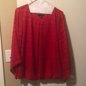 I N Studio Red Blouse